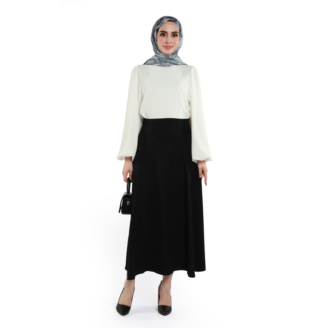 Fermuarlı Saten Etek
