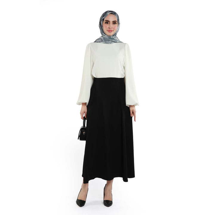 Fermuarlı Saten Etek
