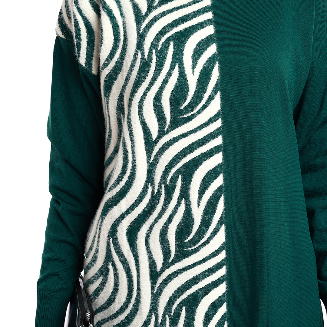 Zebra Desenli Rahat Kesim Triko Tunik ABACI Online Türkiye
