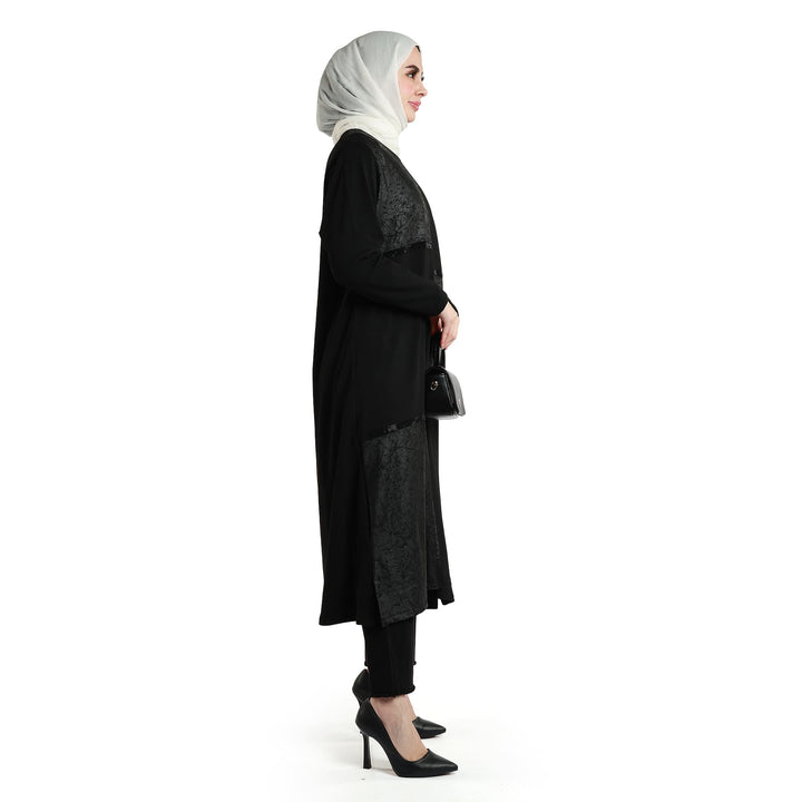 Taş İşlemeli Asimetrik Elbise
