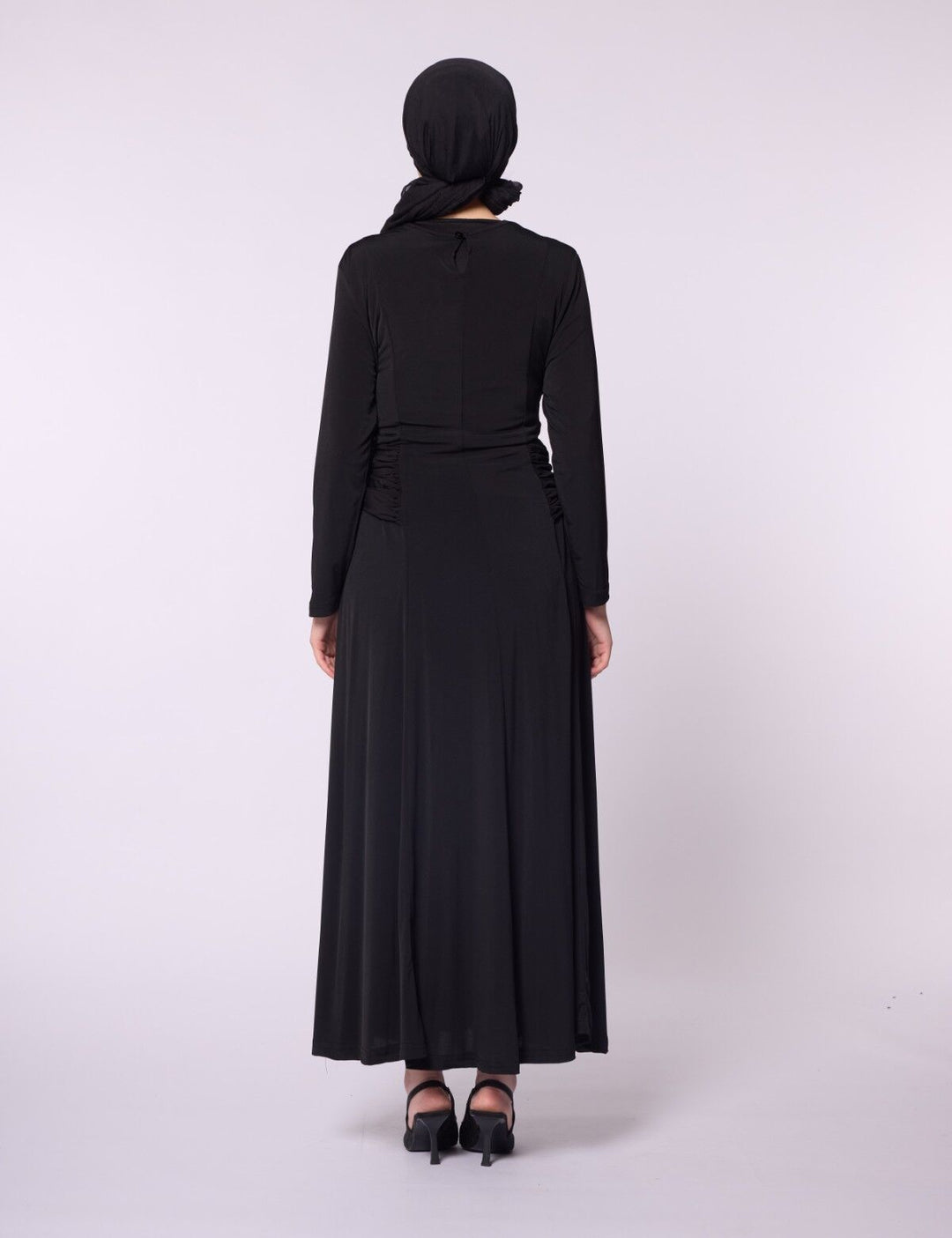 Çapraz Drape Detaylı Sandy Abiye
