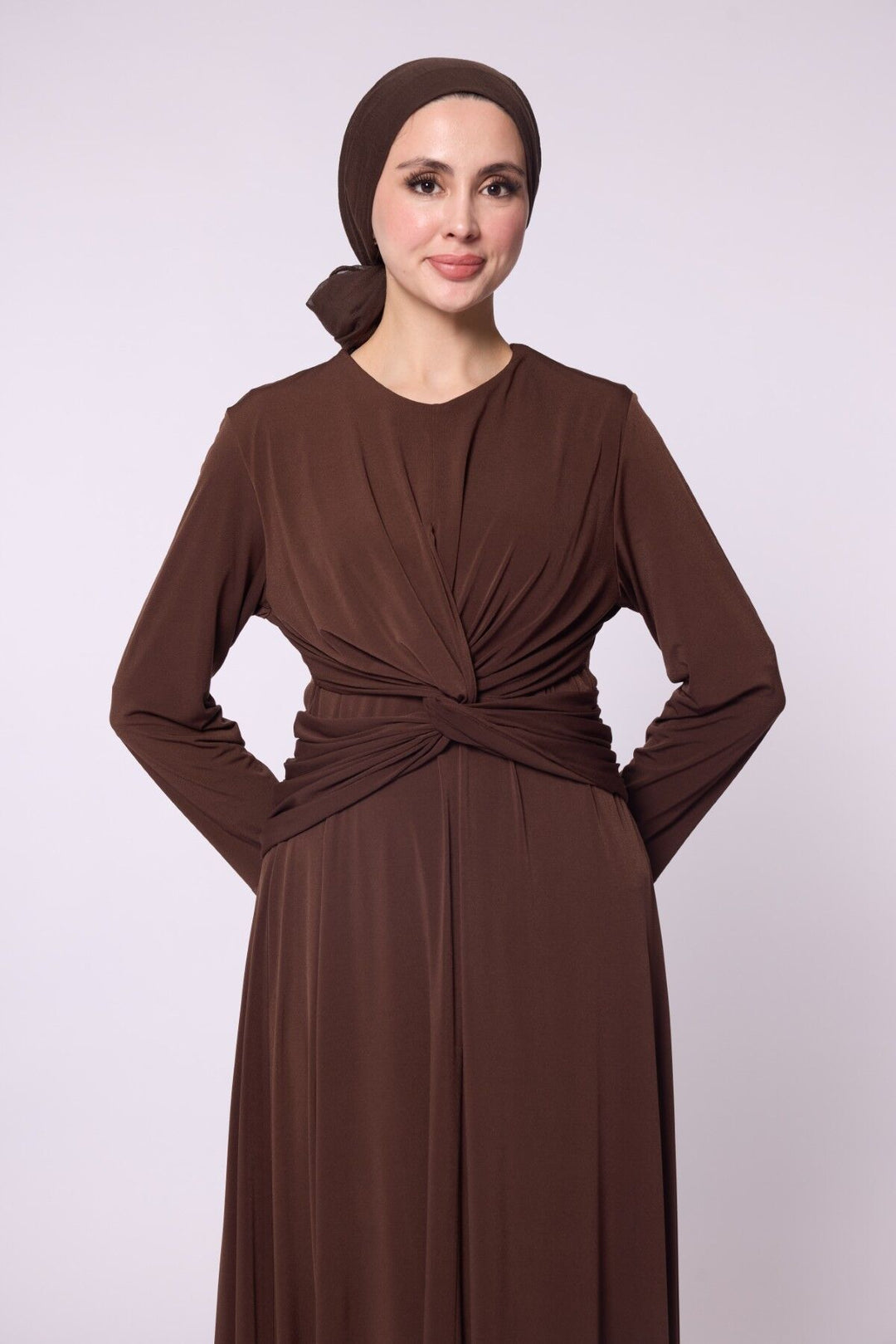 Çapraz Drape Detaylı Sandy Abiye