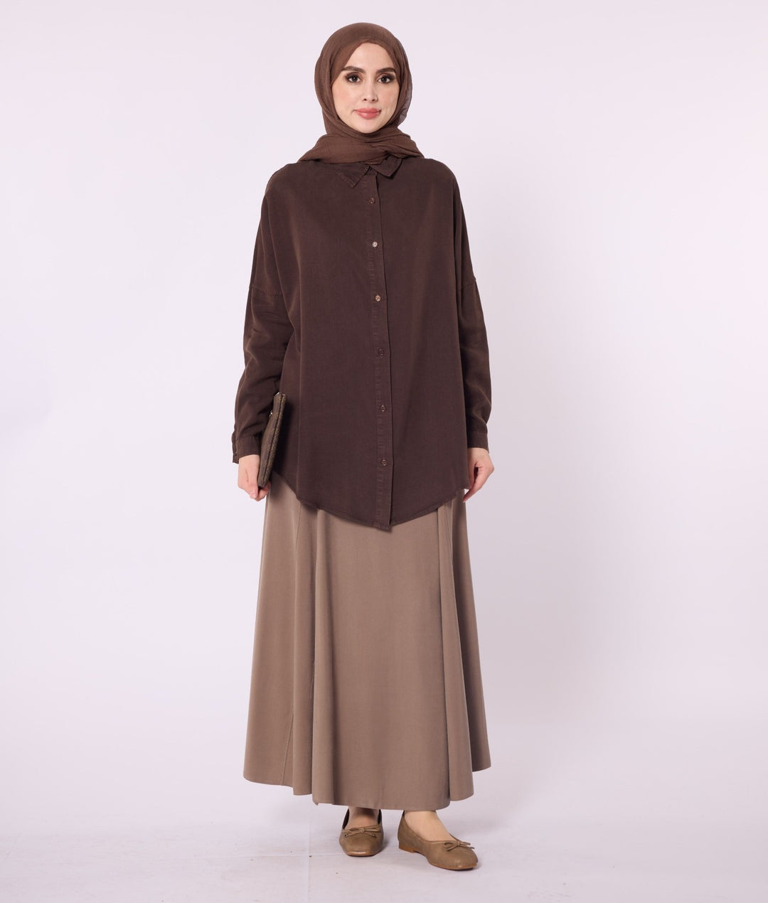 Polo Yaka Düşük Kol Tunik