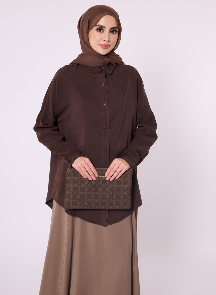 Polo Yaka Düşük Kol Tunik