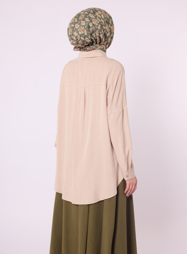 Polo Yaka Düşük Kol Tunik
