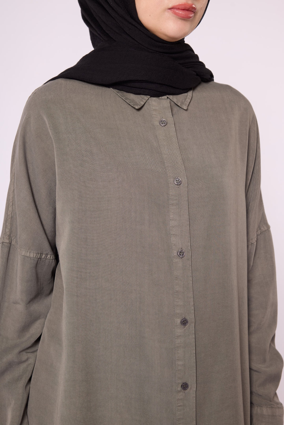 Polo Yaka Düşük Kol Tunik