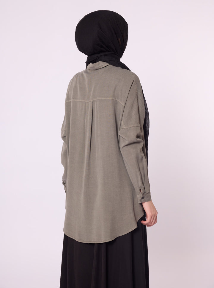 Polo Yaka Düşük Kol Tunik