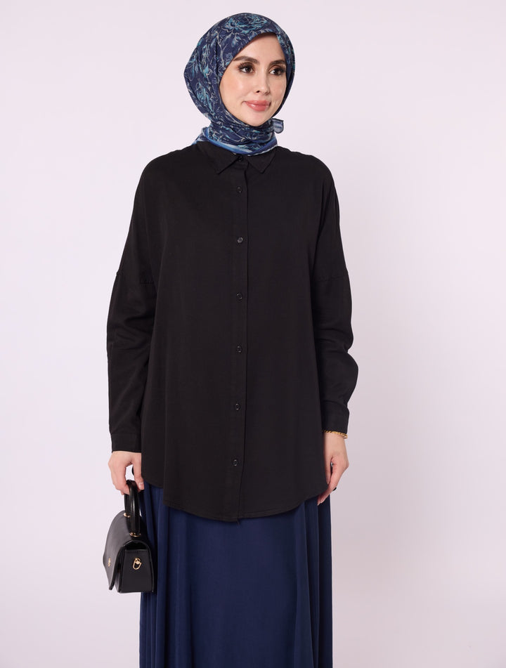 Polo Yaka Düşük Kol Tunik