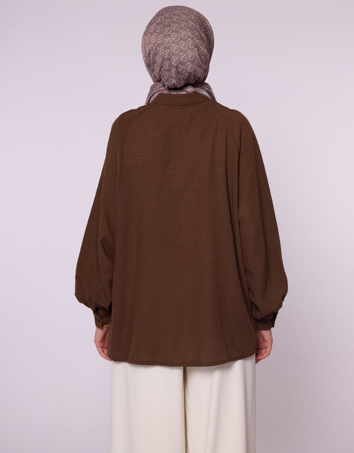 Reglan Kol Gizli Pat Tunik Gömlek