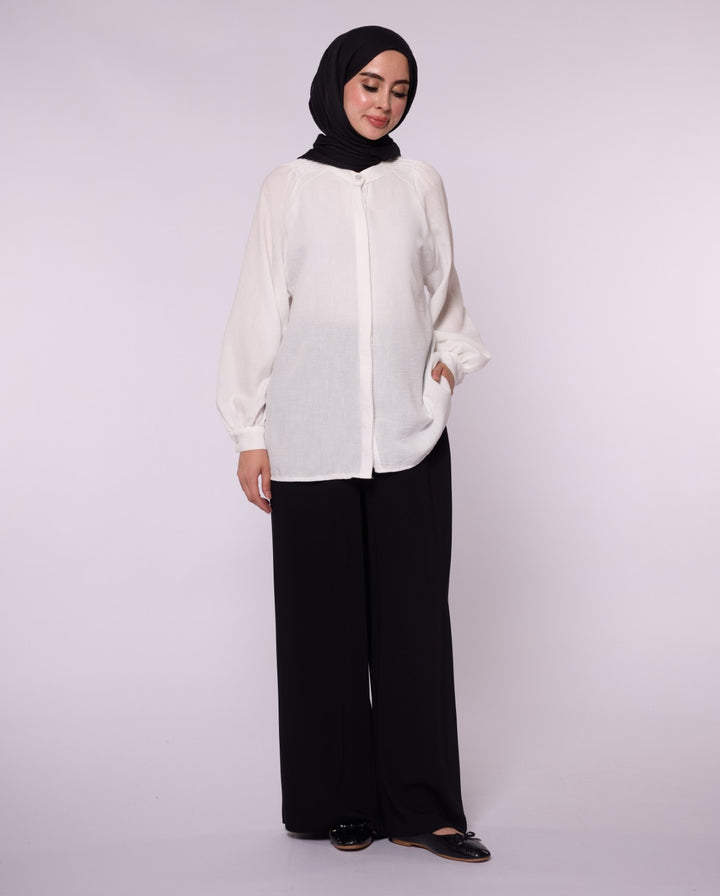 Reglan Kol Gizli Pat Tunik Gömlek