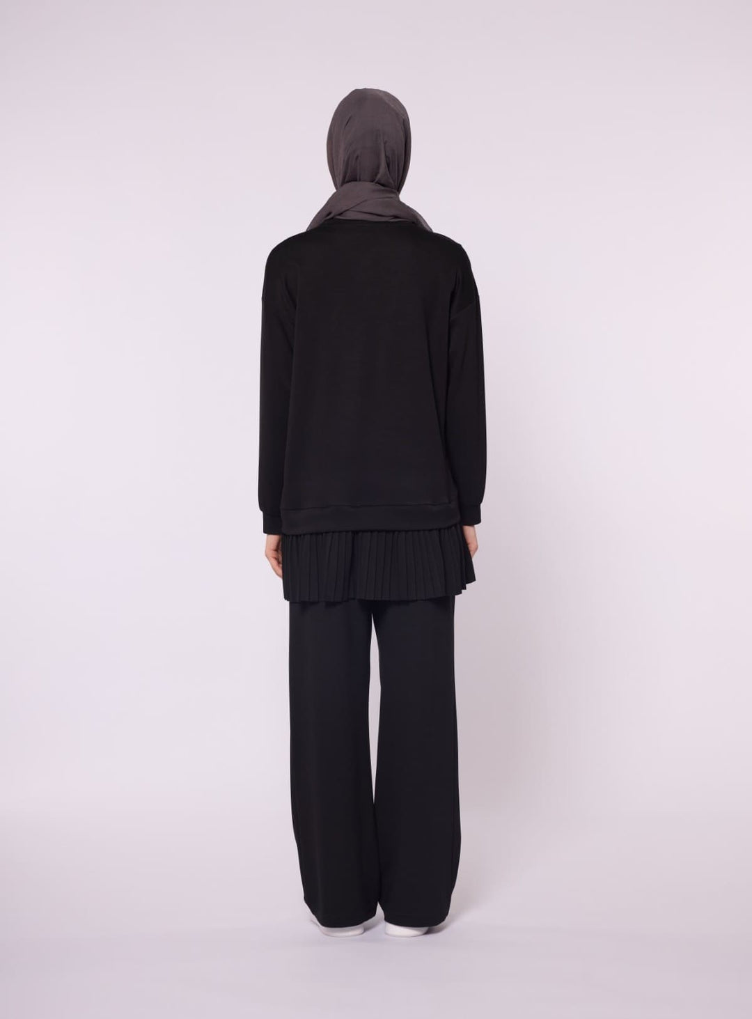 Pilise Detaylı Oversize Düşük Kol Takım