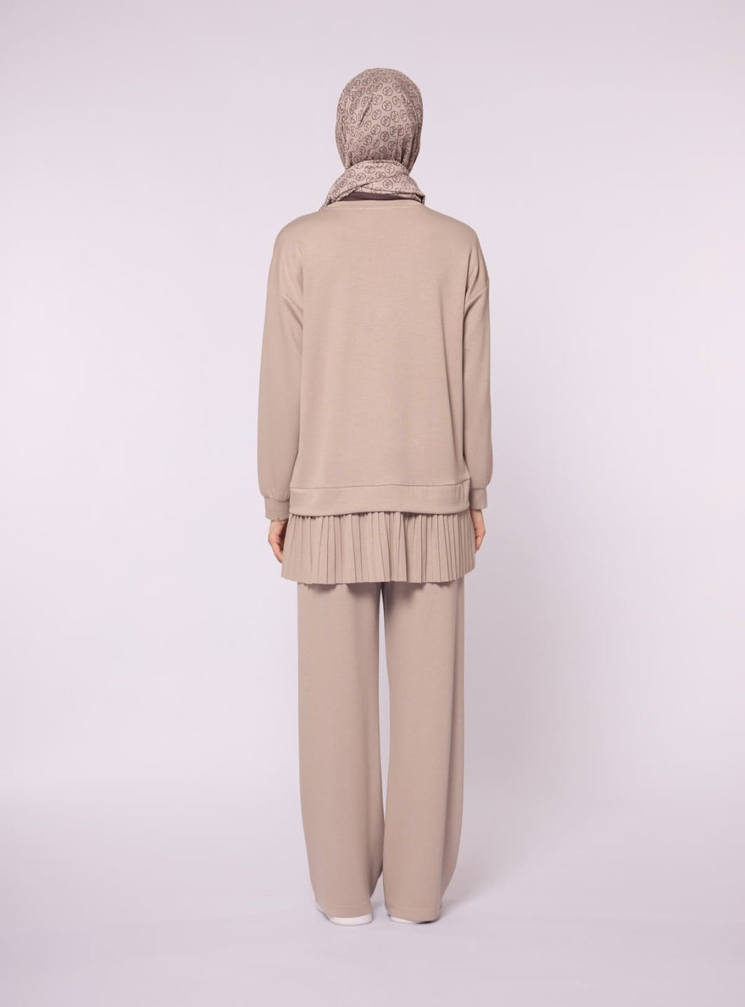 Pilise Detaylı Oversize Düşük Kol Takım