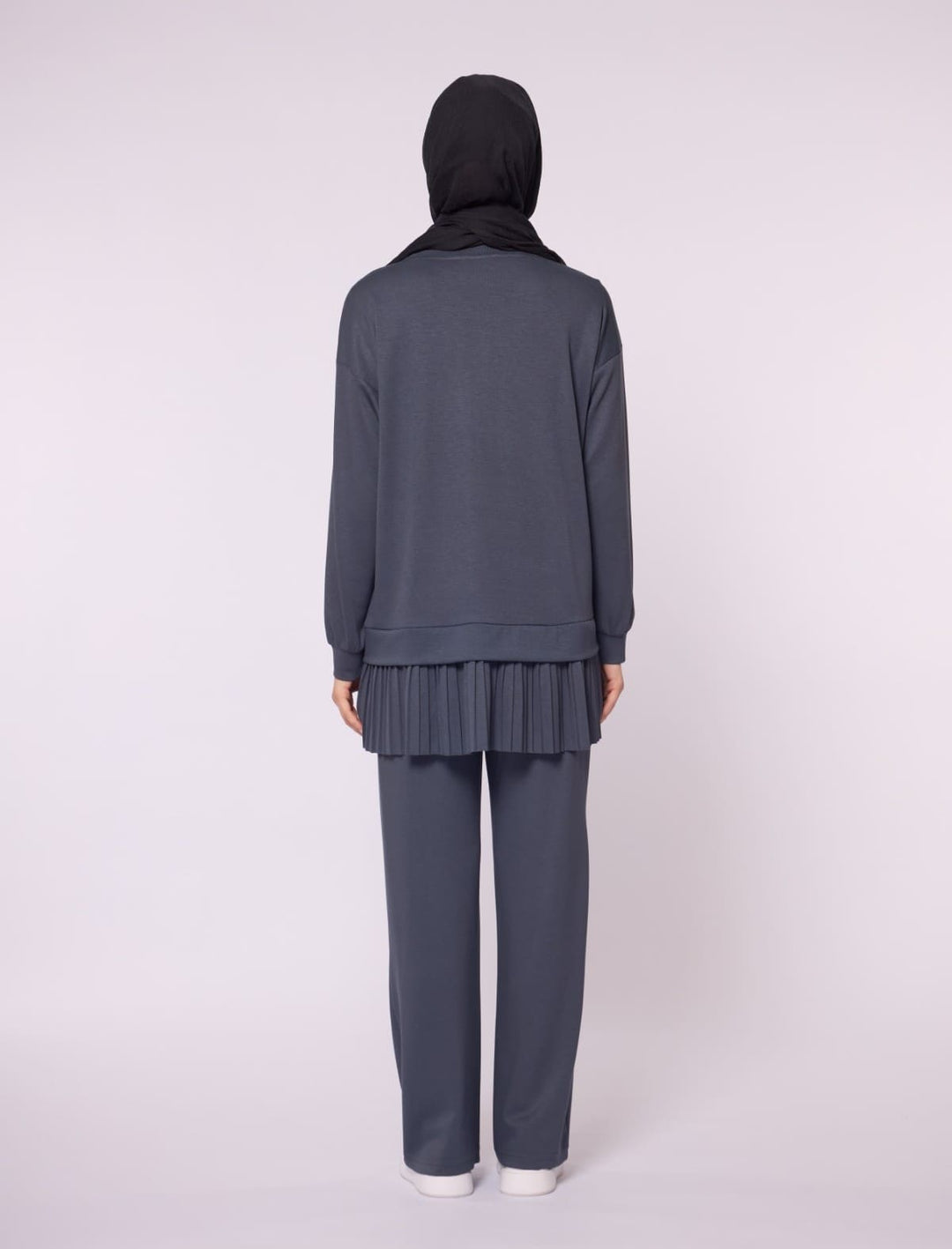 Pilise Detaylı Oversize Düşük Kol Takım