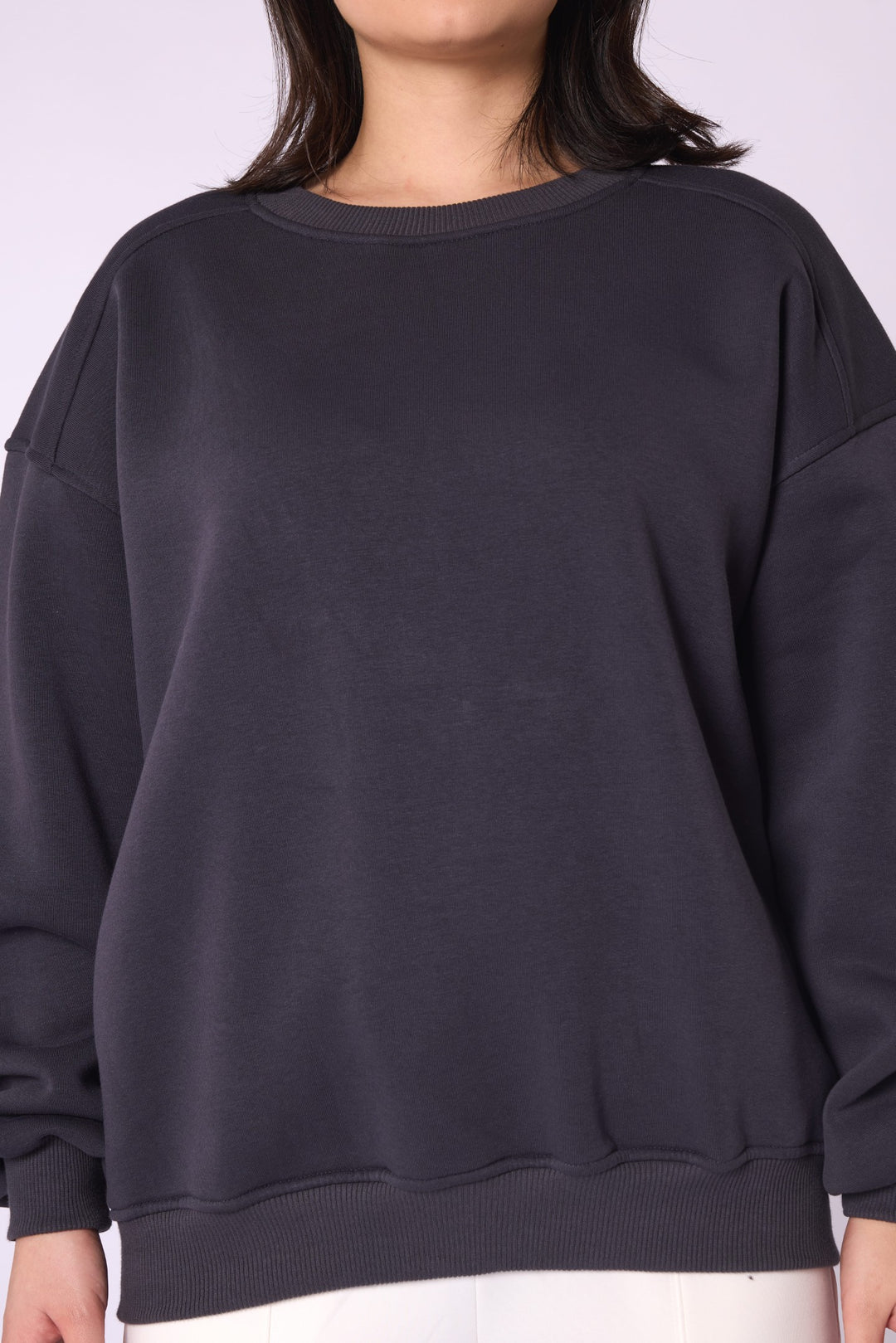 Geniş Kalıp Basic Sweatshirt