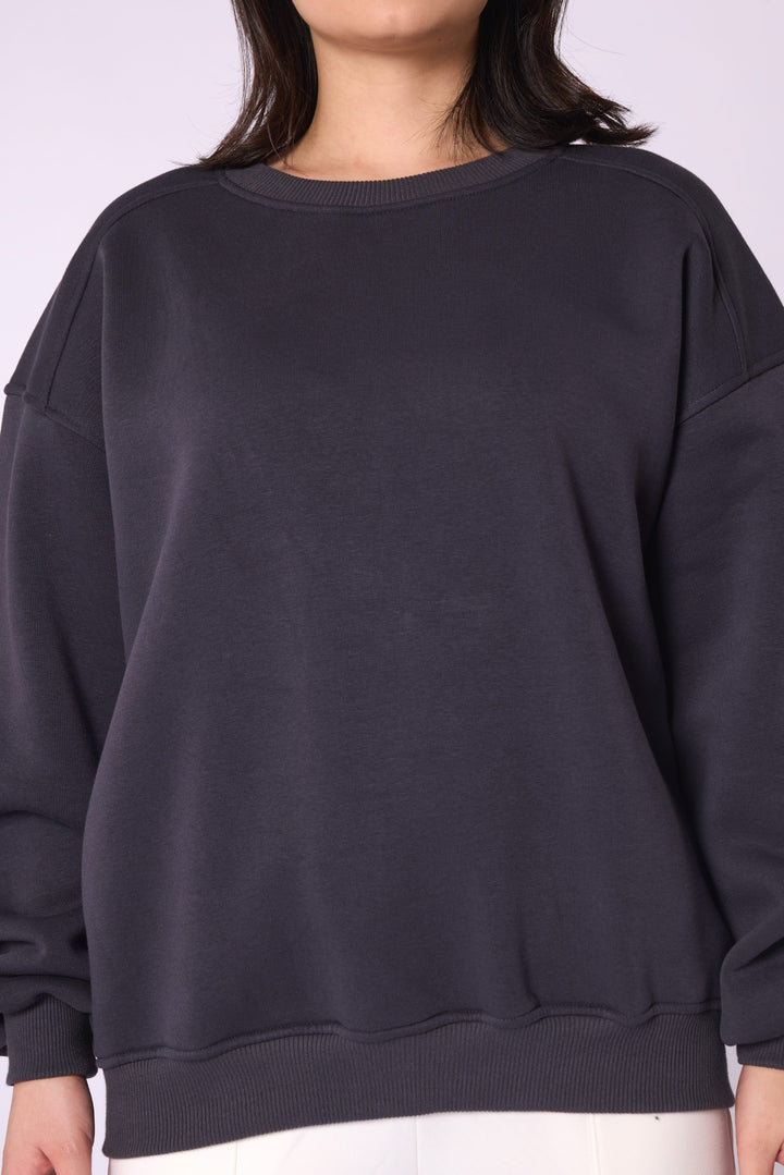 Geniş Kalıp Basic Sweatshirt